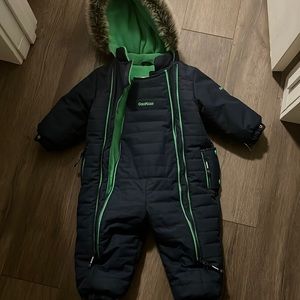 Toddler one piece snowsuit